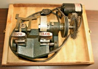 Vintage Ilco Portable Key Cutting Machine With Dayton Motor