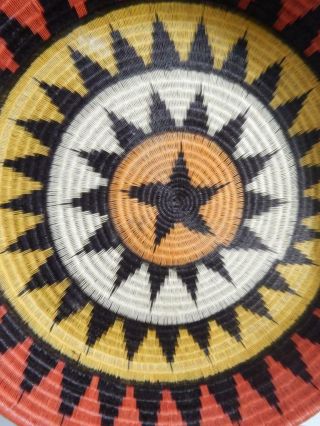 Vintage Wounaan Darien Embera Indian Fine Weave Basket Large Deep Tray Stunning