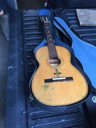 Vintage 1967 Giannini Acoustic Guitar Made In Brazil