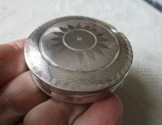 Antique Solid Sterling Silver Hallmarked Snuff Box - Georgian Or Earlier