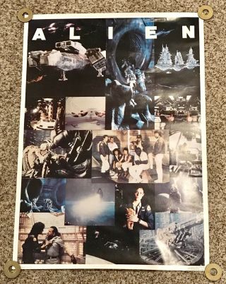 1979 Alien Film/movie Poster 28”x20” Dargis Scarce