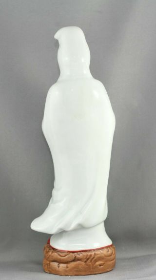 One Of A Kind Vintage Chinese Blanc De Chine 德化白瓷 Porcelain Guan Yin Statue 4