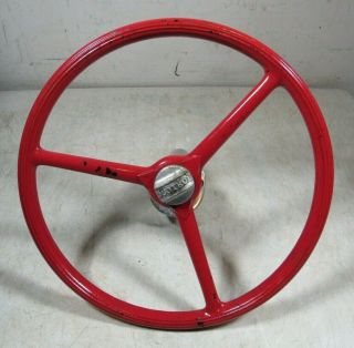 Vintage Duotrol Boat Marine Steering Wheel Sheller Red