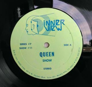 Vintage Inner View Queen Freddie Mercury Radio Interview Vinyl Record 1976 RARE 2