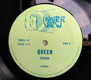 Vintage Inner View Queen Freddie Mercury Radio Interview Vinyl Record 1976 RARE 4