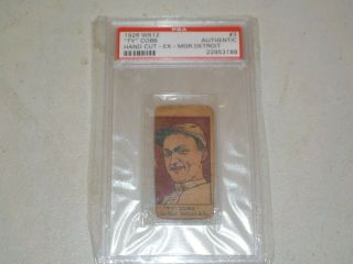 1926 W512 Strip Card Hand Cut Ty Cobb 3 Psa Authentic Slabbed Rare Hof C17