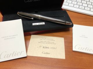 Rare Louis Cartier Silver Ballpoint Pen Limited