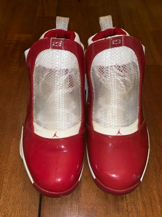 Og Nike Air Jordan Xix 19 Midwest Rare Authentic Vintage Men 8 White/red Patent