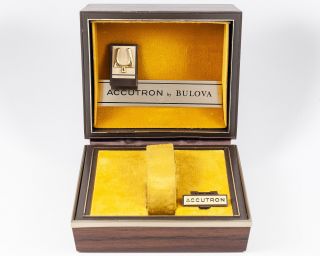 Vintage Bulova Accutron Presentation Box Out Of Estate Box Only