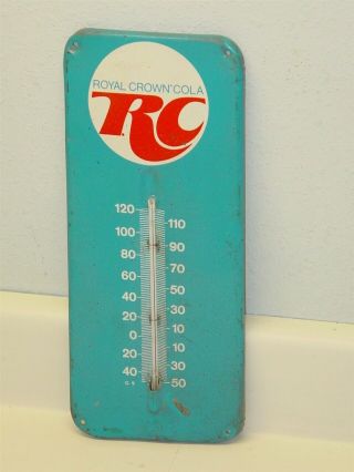 Vintage Advertising Thermometer Royal Crown Cola,  Rc Pop,  Soda,