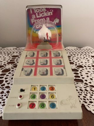 Vintage I Took A Lickin’ From A Chicken Electronic Tabletop Game Pre - Owned