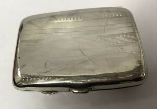 Antique silver cigarette case,  Birmingham 1918 - hallmarked 3