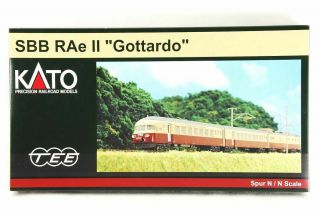 N - Scale Kato K11400 Sbb Rae Ⅱ " Gottardo " 6 - Tlg.  Set Very Rare