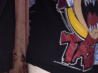Vtg 1993 Florida State Distressed Tasmanian Devil Taz Sweatshirt Size Medium