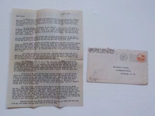 Wwii Letter 1945 Death Franklin D.  Roosevelt American Flag 486th Bomb Group Ww2
