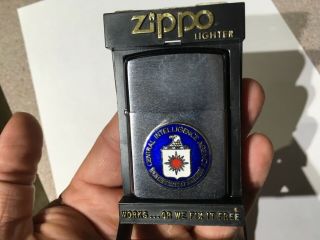 Vintage 1990’s Zippo Lighter CIA Central Intelligence Agency - 2