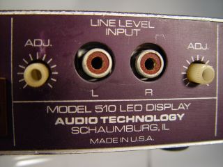 Vintage Audio Technology Model 510 16 segment dBm /dBw VU / power meter 5
