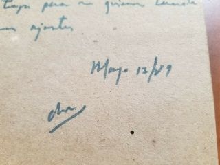 Ernesto " Che " Guevara (1928 - 1967) - Rare Document Signed Autograph Manuscript