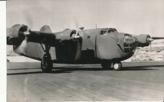 Wwii 1940 Us Consolidated B - 4 Bomber Airplane For England 6x9 Wire Photo