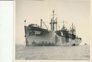 1945 Wwii Us Navy Ship The Uss Marathon Apa 200,  Official 8x10 Photo 2