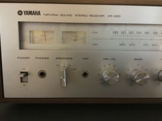 VINTAGE YAMAHA CR - 400 STEREO RECEIVER Great Sound 3