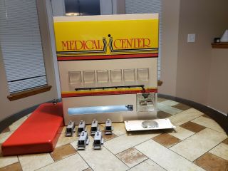 Vintage Medical Center Vending Machine Table Countertop Wall Condom Aspirin