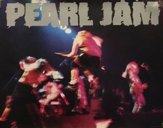 Pearl Jam Vintage Poster Eddie Vedder Pin - Up American Rock & Roll Music 1990’s