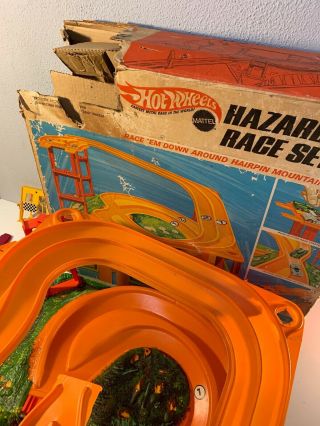 Vintage Hot Wheels Redline Hazard Hill Race Set Instructions Mattel 10