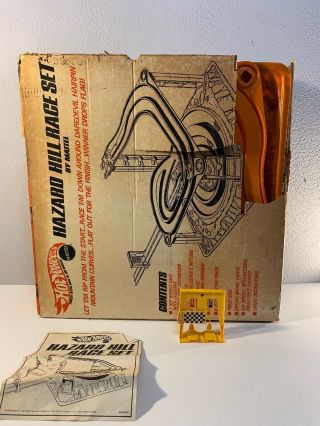 Vintage Hot Wheels Redline Hazard Hill Race Set Instructions Mattel 11