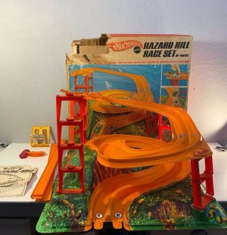 Vintage Hot Wheels Redline Hazard Hill Race Set Instructions Mattel