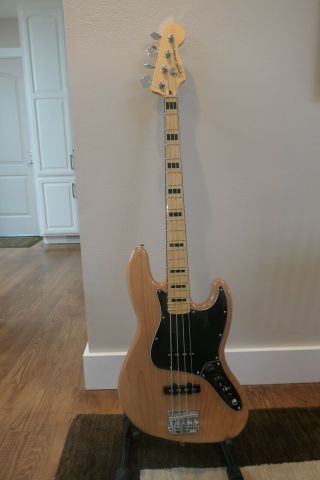 Squier By Fender Vintage Modified 70s Jazz Bass Natural/with Extensive Upgrades