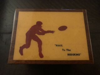 Washington Redskins Vintage Handcrafted Music Box Plays Hail To The Redskins Nfl