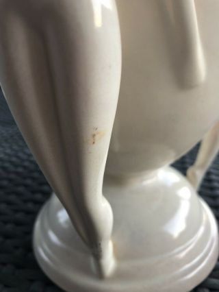 Exquisite RumRill 570 Ivory Stamped Art Deco Athena Triple Nude Vase Rare 1930’s 3