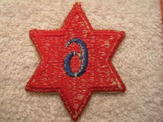US ARMY WWII 6TH INFANTRY DIVISION VARIATION AUTHENTIC & PATCH 3