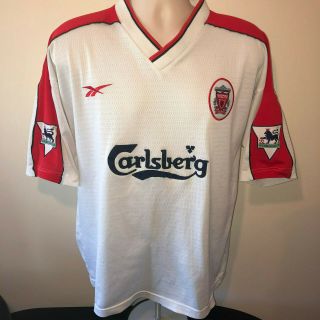 Liverpool Football Shirt 1998 1999 2000 FOWLER 9 Retro Classic Vintage XL Reebok 2