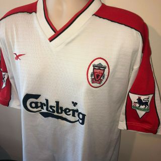 Liverpool Football Shirt 1998 1999 2000 FOWLER 9 Retro Classic Vintage XL Reebok 3