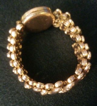 RARE Vintage 1905 - 1920 ' s Seed Pearl Cresent & star Locket Expansion Bracelet 2
