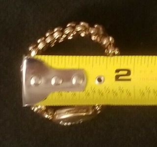 RARE Vintage 1905 - 1920 ' s Seed Pearl Cresent & star Locket Expansion Bracelet 3