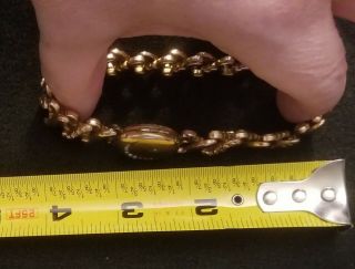 RARE Vintage 1905 - 1920 ' s Seed Pearl Cresent & star Locket Expansion Bracelet 4