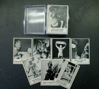 Vintage Topps 1966 Monster Laffs Complete Nr.  Set From Packs In Hard Case