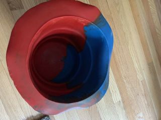 Vintage - Gaetano Pesce - Red And Blue Resin Ice Bucket.  One of a kind 3