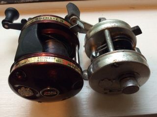 2 Abu Garcia Bait Casting Reels 5500 - C3 2Speed & H.  S.  1500 Part Reels 4