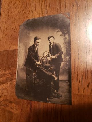 Rare 1860s Antique Post Mortem? Tintype Photograph Very Cool And Unique