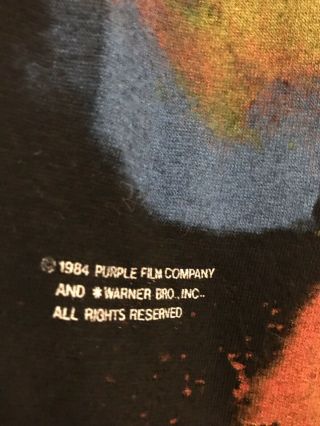 VTG Purple Rain Prince & The Revolution Concert Tour T - Shirt Size L 1984 4
