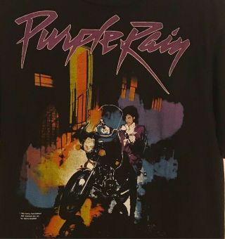 VTG Purple Rain Prince & The Revolution Concert Tour T - Shirt Size L 1984 5