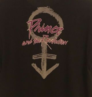 VTG Purple Rain Prince & The Revolution Concert Tour T - Shirt Size L 1984 6