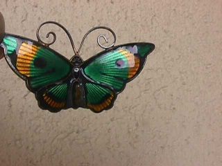 Pretty Vintage David Andersen Norway Sterling Enamel Butterfly Pin