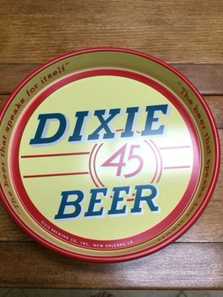 Vintage Dixie 45 Beer Advertising Metal Tray,  Orleans,  Louisiana