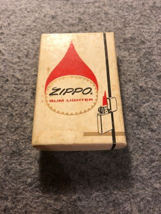 Vintage Zippo Slim American Legion Lighter In 1970