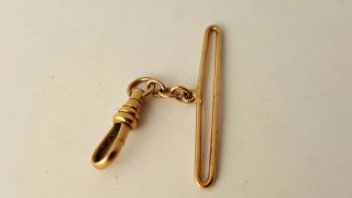14k Yellow Gold Ribbon Watch Fob Vintage Antique